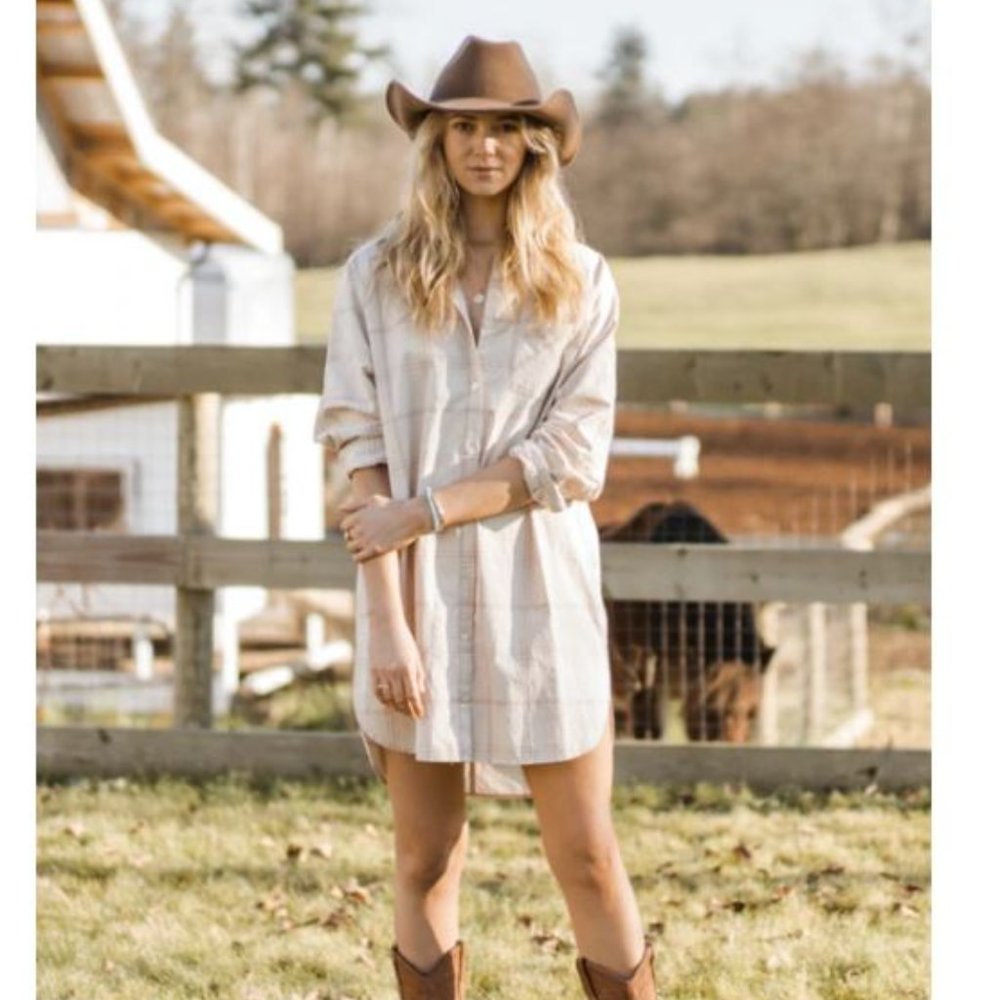 Jackson Rowe Beau Dress - Sandcastle Plaid BNWT